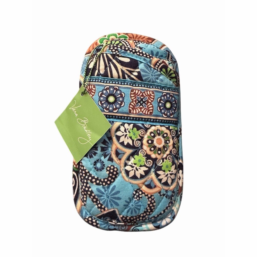 Vera BradleyQuilted Double Eyeglass/Sunglasses Case In Bali Blue